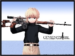 broń, snajper, Gunslinger Girl, osoba